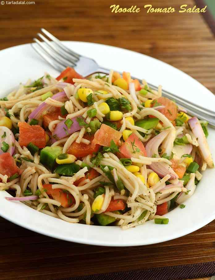 Noodle Tomato Salad | Tarla Dalal