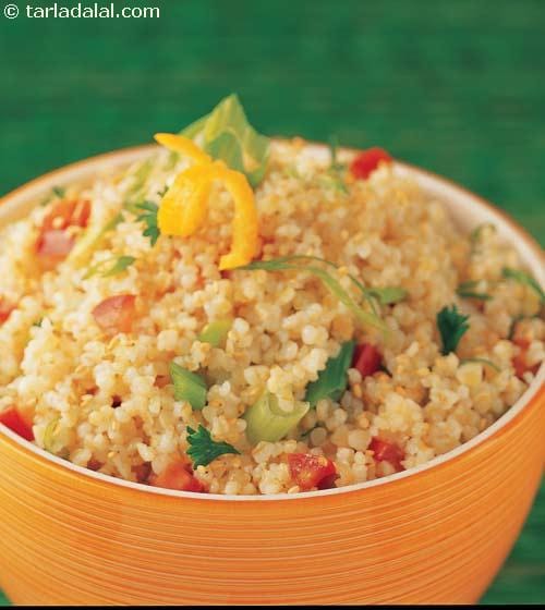 Orange Sesame Tabbouleh | Tarla Dalal