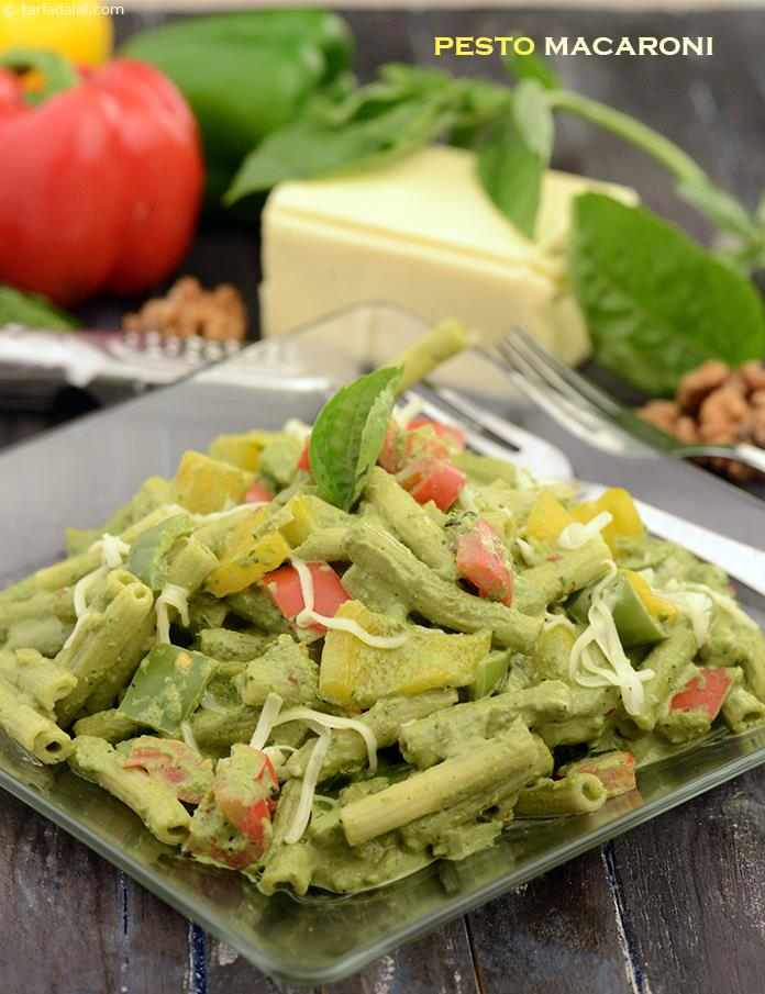 Pesto Macaroni | Tarla Dalal
