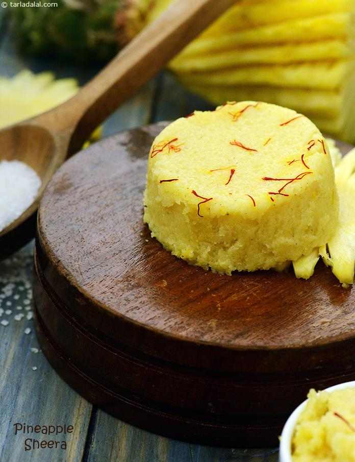 Pineapple Sheera ( Low Calorie Healthy Cooking ) | Tarla Dalal