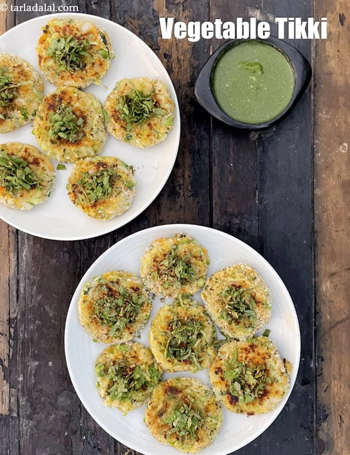 Vegetable tikki recipe | healthy tava vegetable tikki | quick non fried?vegetable tikki | | Tarla Dalal