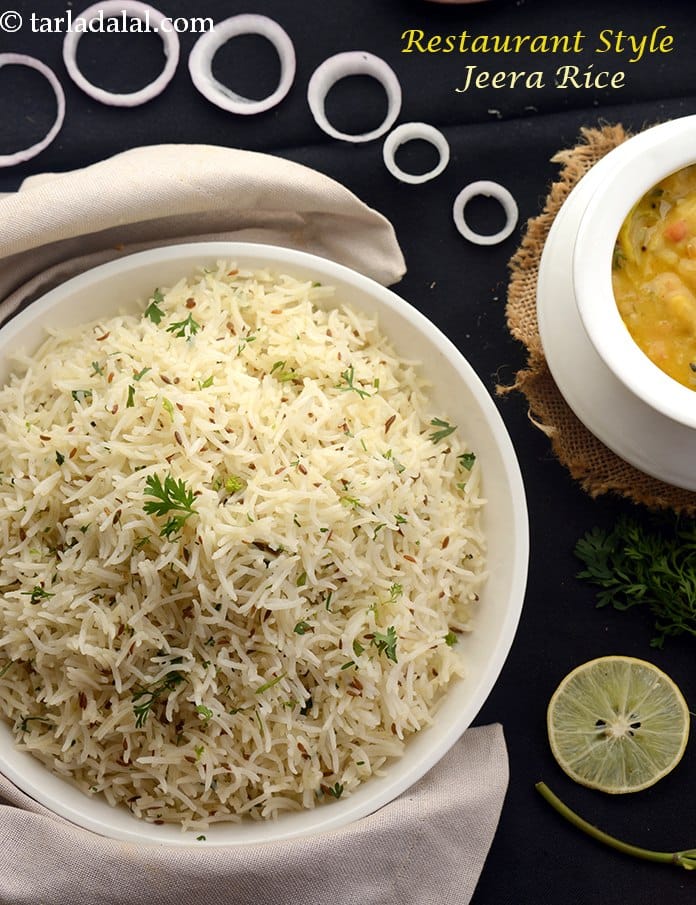 Restaurant style jeera rice | jeera pulao | authentic jeera rice | | Tarla Dalal