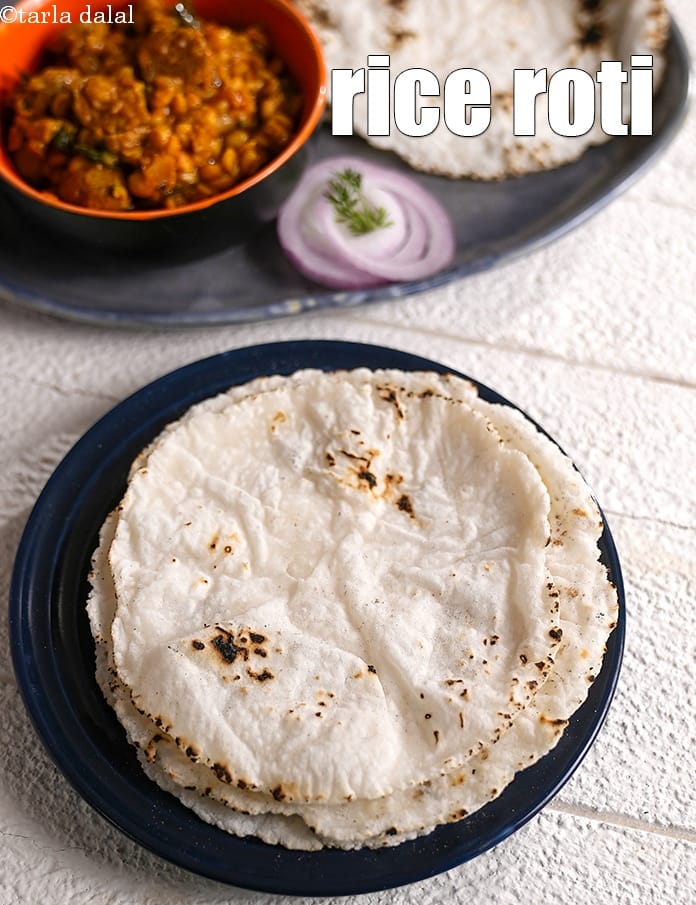 Rice roti recipe | chawal ki roti | rice flour chapati | akki ubbu roti | | Tarla Dalal