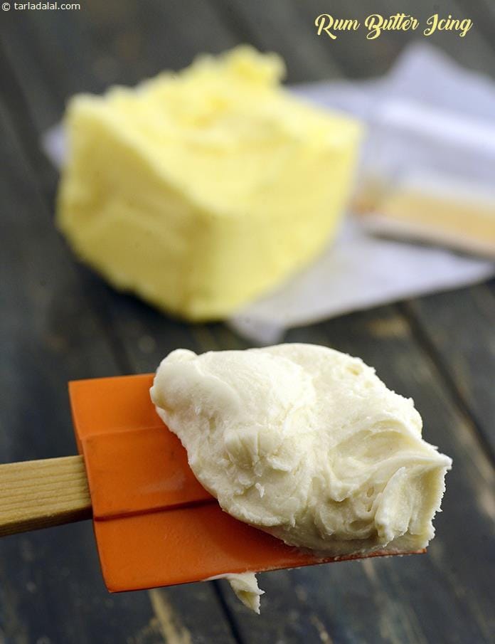 Rum Butter Icing | Tarla Dalal