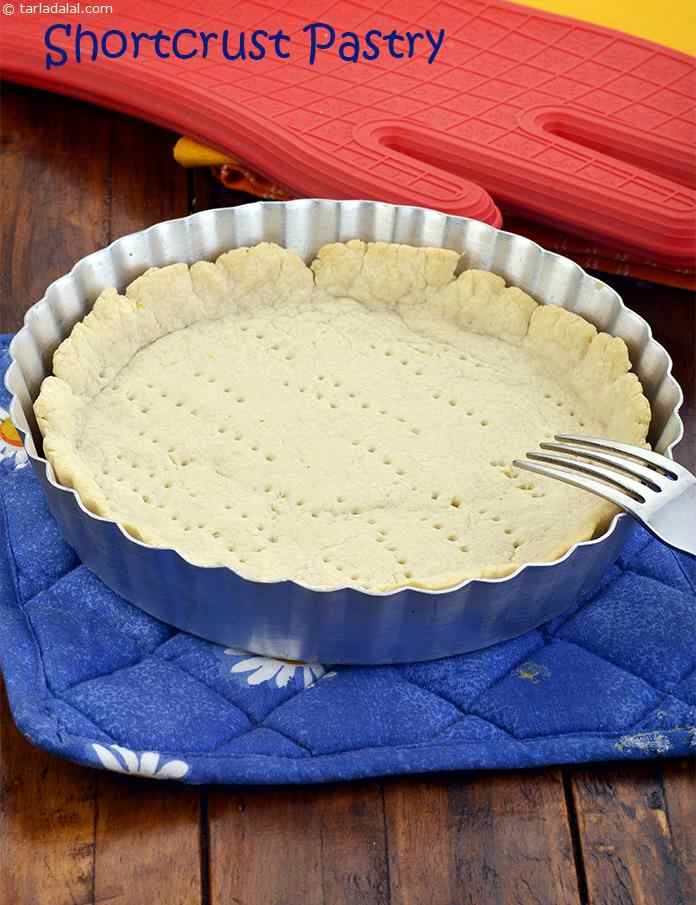 Shortcrust Pastry Recipe (Basic Eggless Shortcrust Pastry) | Tarla Dalal