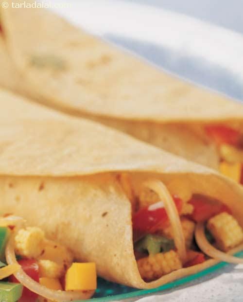 Spicy Chapati Rolls ( Weight Loss After Pregnancy ) | Tarla Dalal