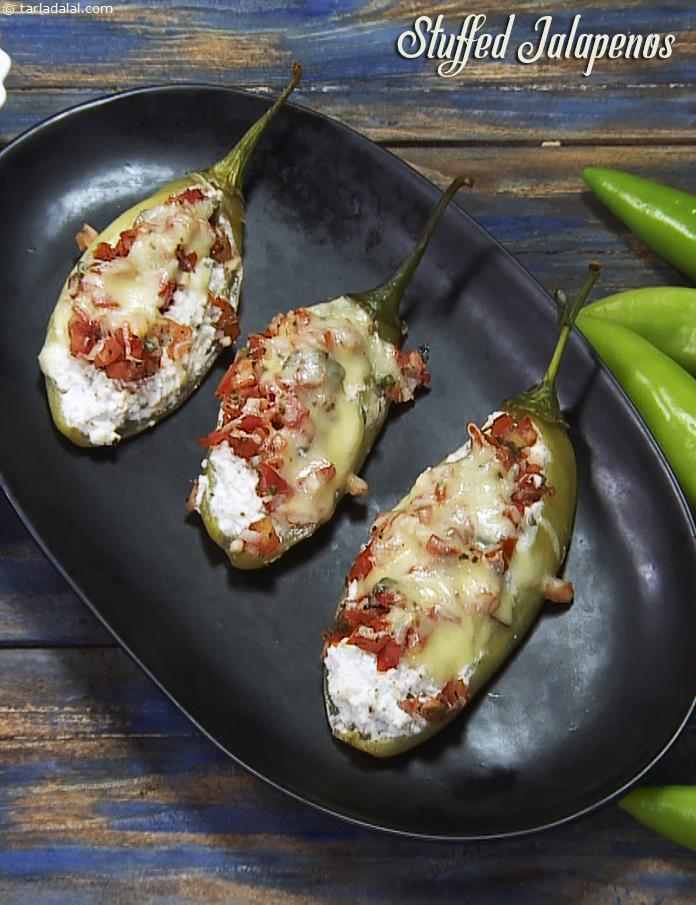 Stuffed Jalapenos | Tarla Dalal