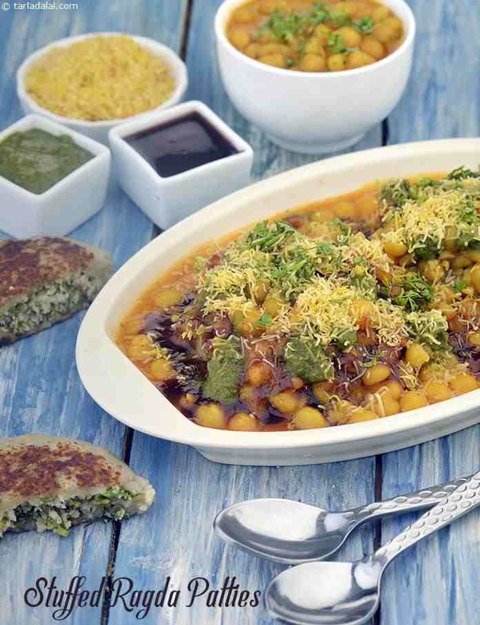 Stuffed Ragda Patties | Tarla Dalal