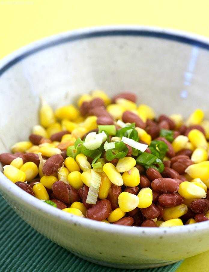 Sweet Corn and Kidney Bean Salad recipe, Soup Recipes | Salad Recipes | Tarla Dalal