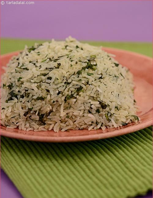 Thai Green Rice | Tarla Dalal