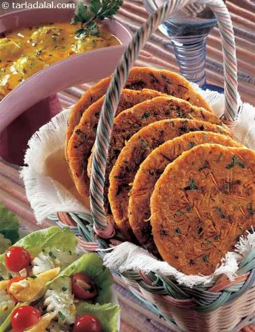 Toasted Methi Rotis ( Jain Recipe) | Tarla Dalal
