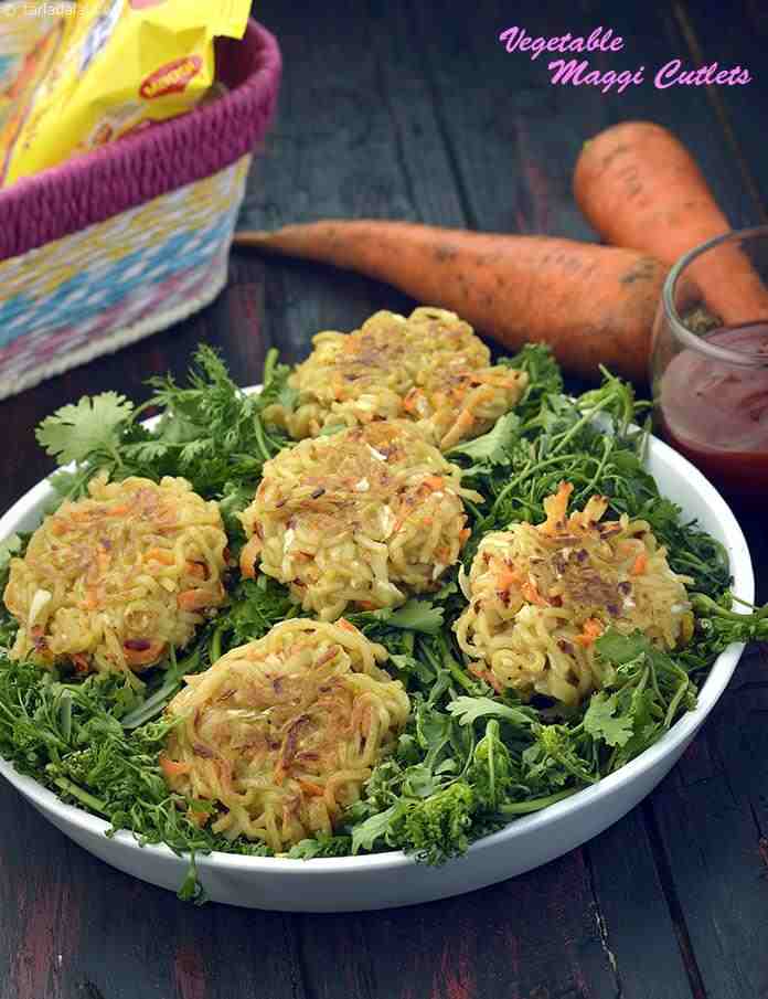Vegetable Maggi Cutlets | Tarla Dalal