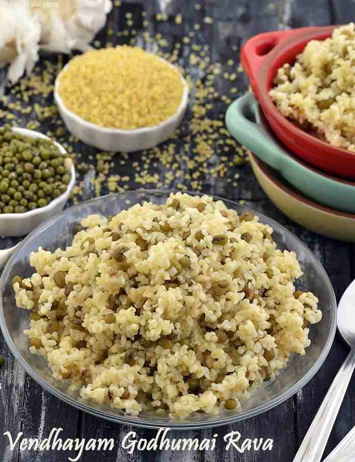 Vendhayam Godhumai Rava, Broken Wheat and Methi Meal | Tarla Dalal