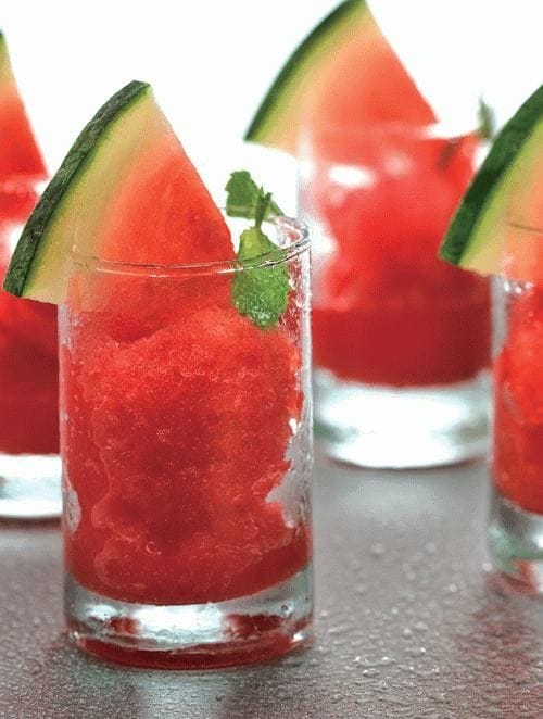 Watermelon Sorbet ( Party Drinks ) | Tarla Dalal