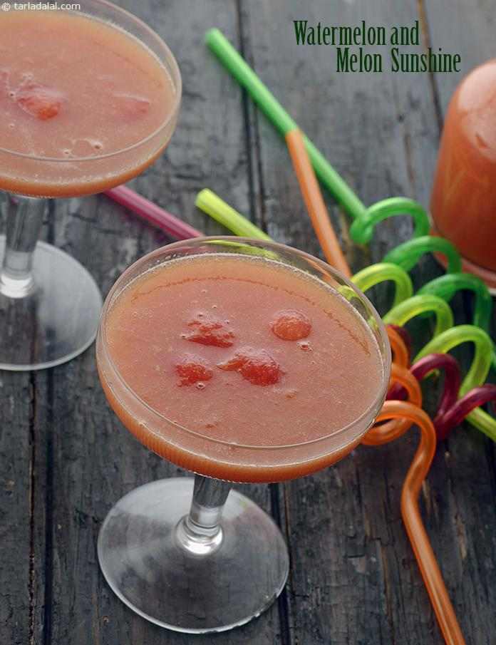 Watermelon and Melon Sunshine | Tarla Dalal