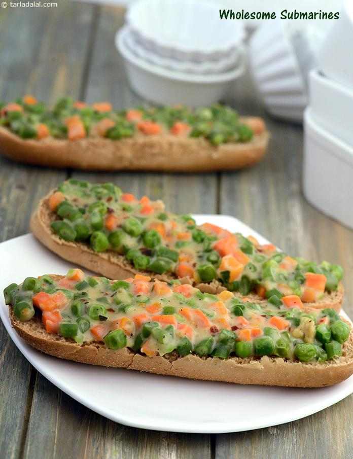 Wholesome Submarines | Tarla Dalal