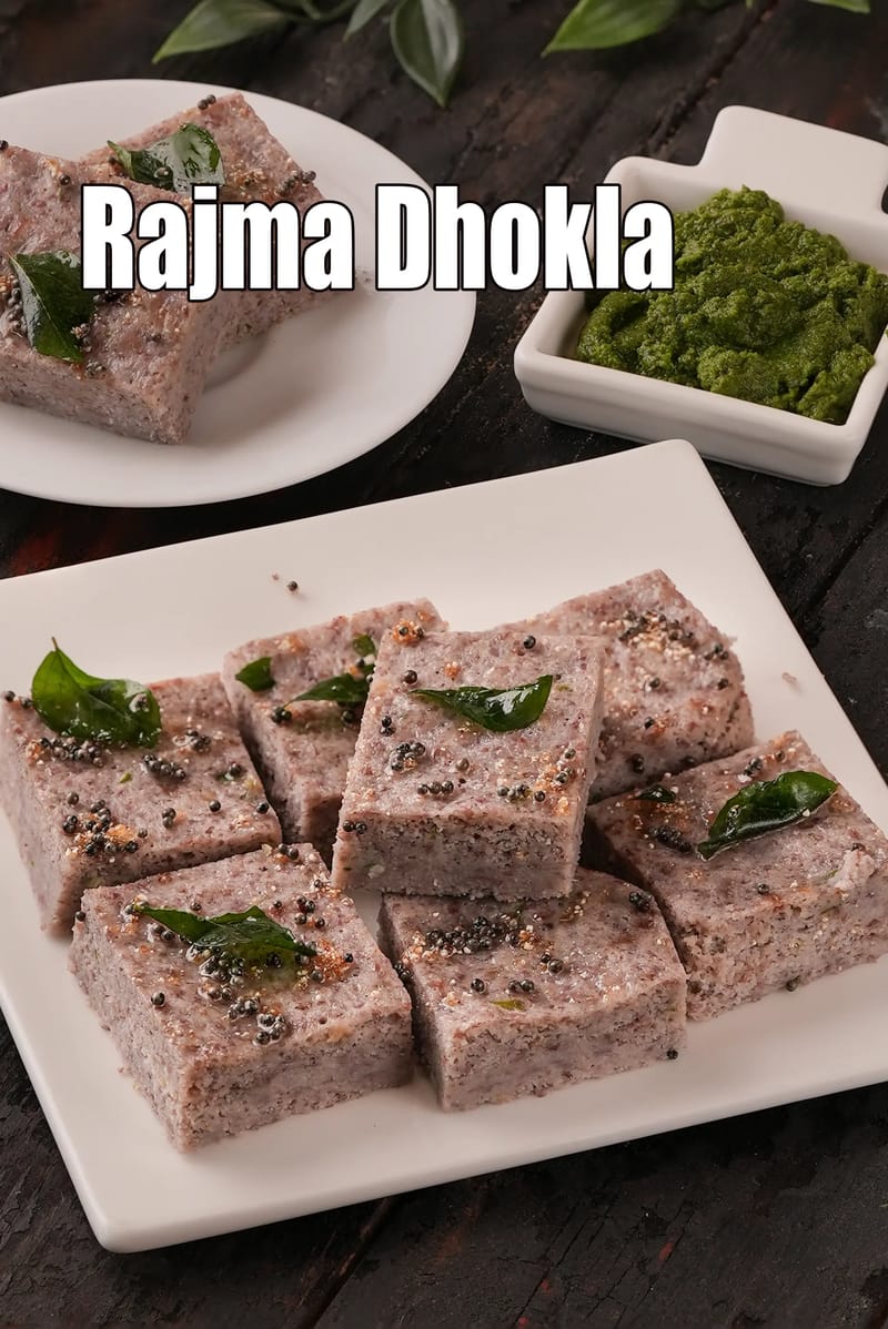 Rajma Dhokla Recipe (Kidney Bean Dhokla) | Tarla Dalal