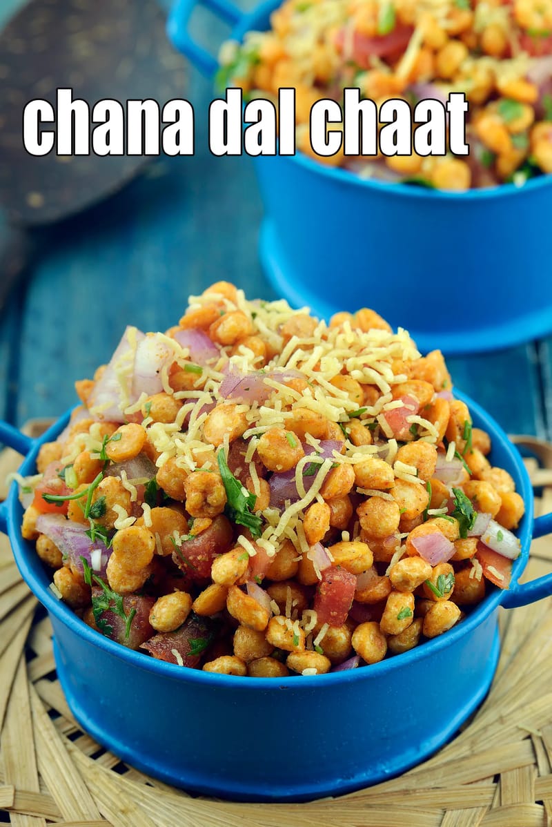 Chana Dal Chaat Recipe | Tarla Dalal