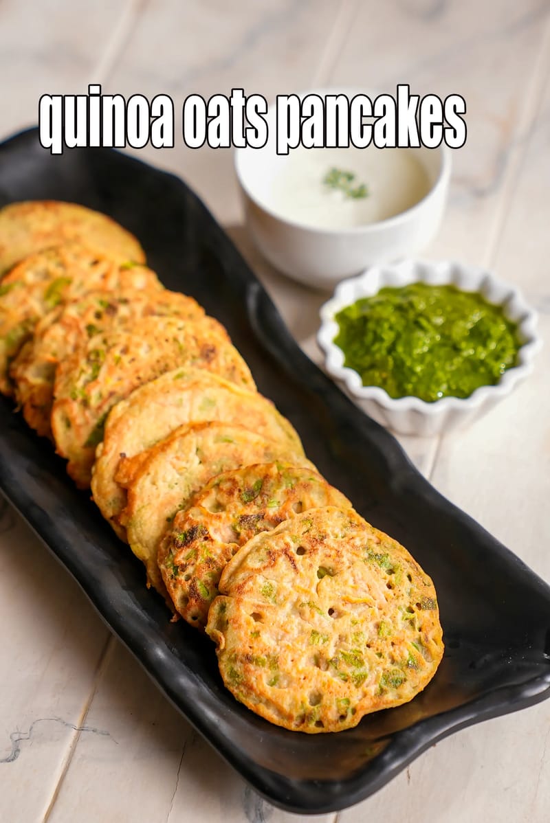 Quinoa oats pancakes recipe |?quinoa pancakes for Irritable bowel syndrome??| healthy quinoa vegetable Indian?pancake | | Tarla Dalal