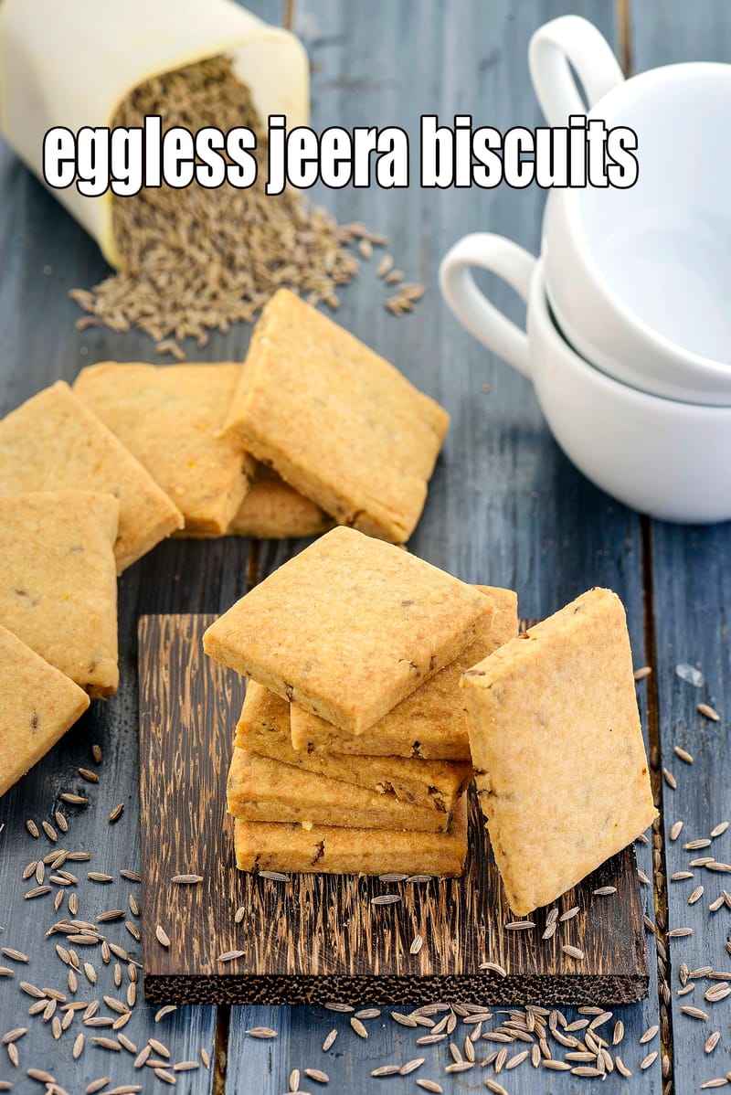 Eggless jeera biscuits recipe | whole wheat jeera biscuits | zeera biscuits | | Tarla Dalal