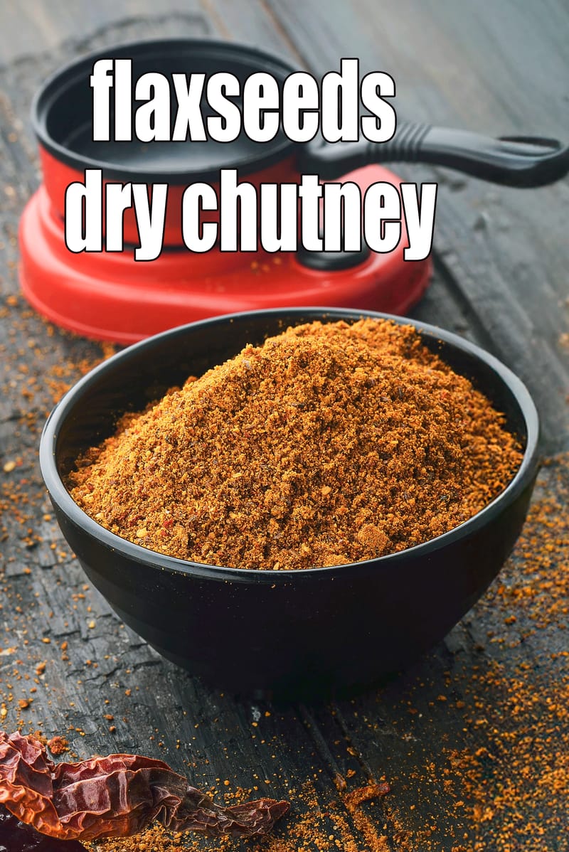 Flaxseeds dry chutney recipe | Indian flax seed podi | alsi ki chutney | flaxseed chutney powder | Tarla Dalal