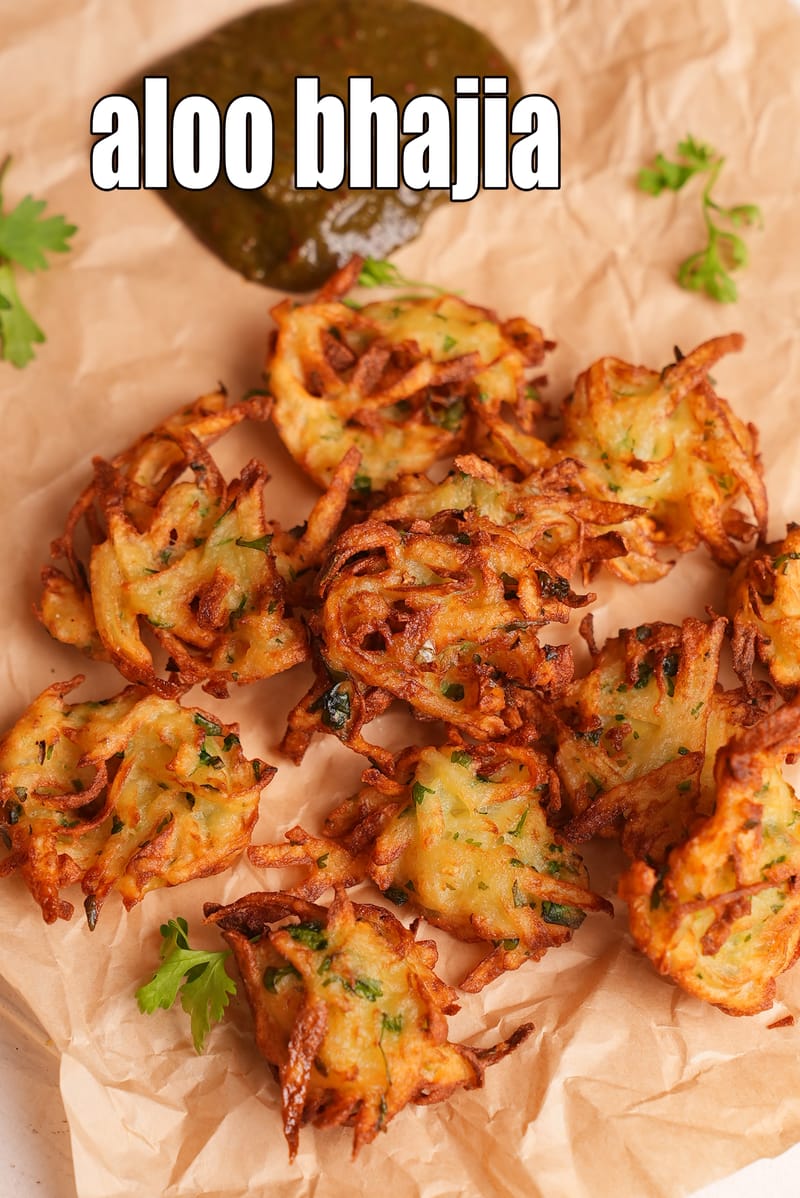 Aloo bhajia recipe | quick potato bhajiya | crispy potato bhajia | Indian bhajia with potato | | Tarla Dalal