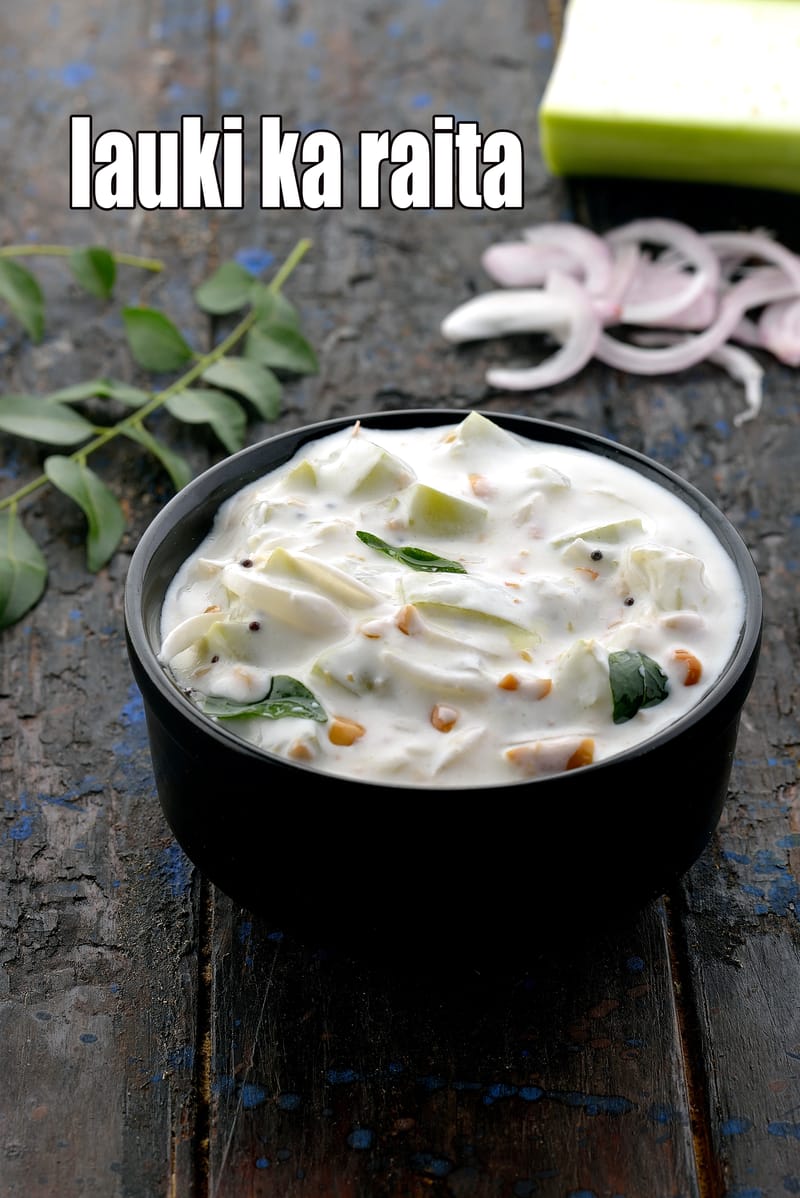 Lauki ka raita | doodhi raita | dudhi raita | bottle gourd raita | | Tarla Dalal