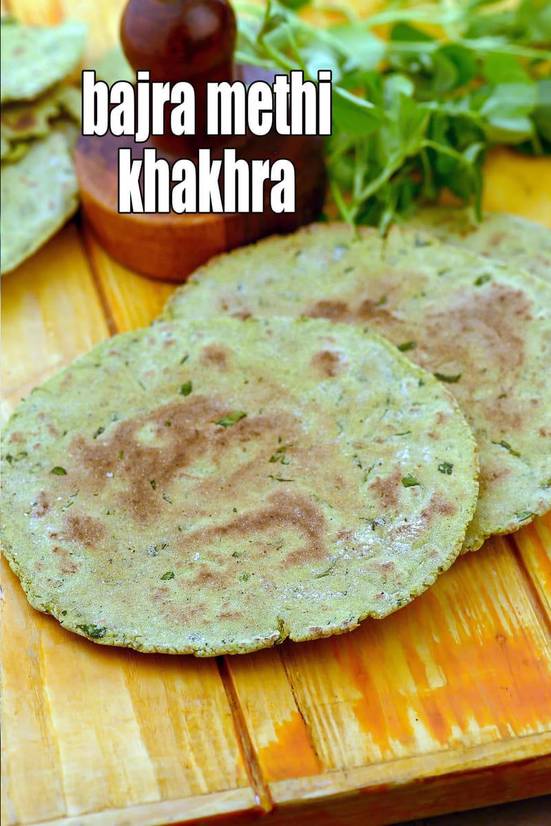 Bajra methi khakhra recipe | gluten free khakhra | bajra methi rice flour khakhra | | Tarla Dalal