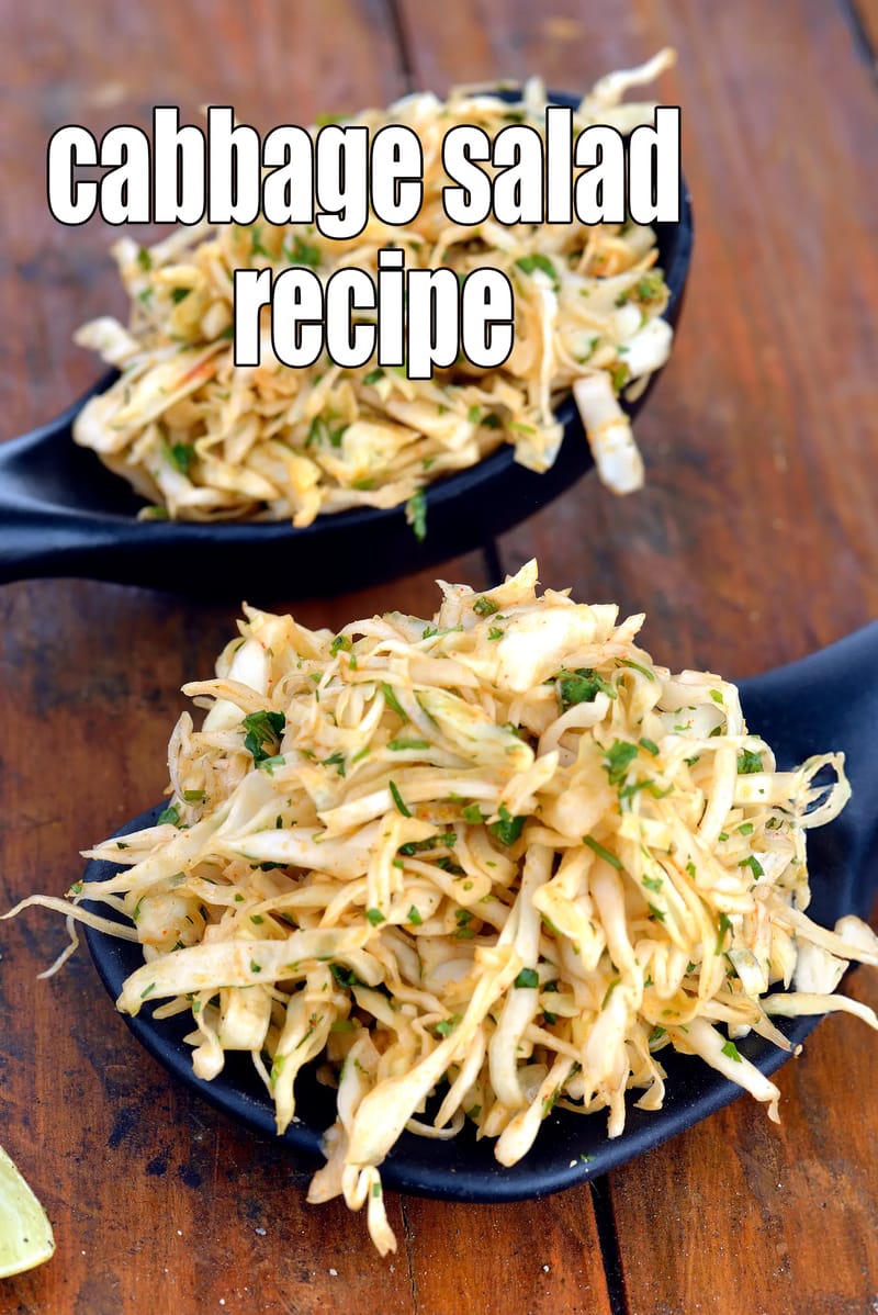 Cabbage salad recipe | quick cabbage salad | healthy cabbage salad | band gobi salad | | Tarla Dalal