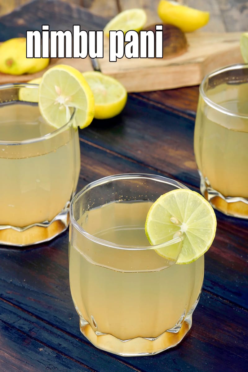 Nimbu pani recipe | shikanji | Indian lemonade | nimbu pani Indian street food | | Tarla Dalal