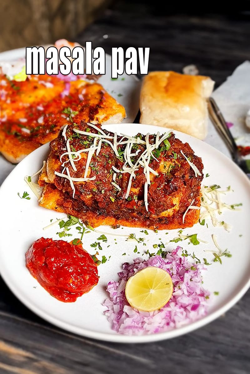 Masala pav recipe | Mumbai street style masala pav | masala pav roadside snack | | Tarla Dalal