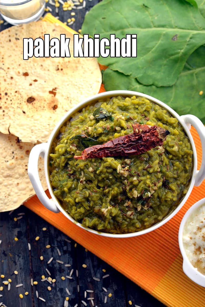 Palak khichdi recipe | palak dal khichdi | how to make palak khichdi | | Tarla Dalal