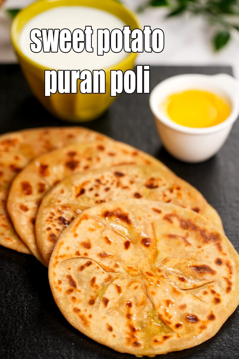 Sweet potato puran poli recipe |?shakarkand puranpoli |?puran poli with sweet potato?|? | Tarla Dalal