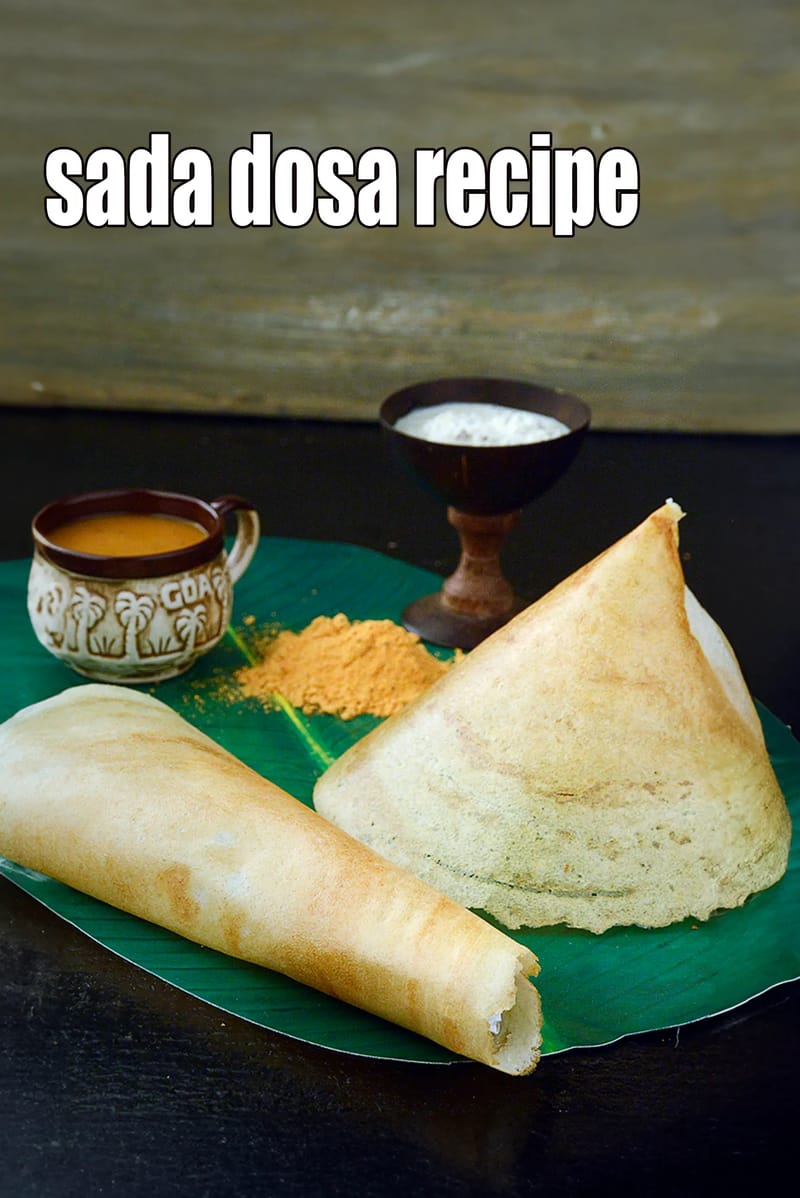 Sada dosa recipe | plain dosa | South Indian sada dosa | how to make easy sada dosa | | Tarla Dalal