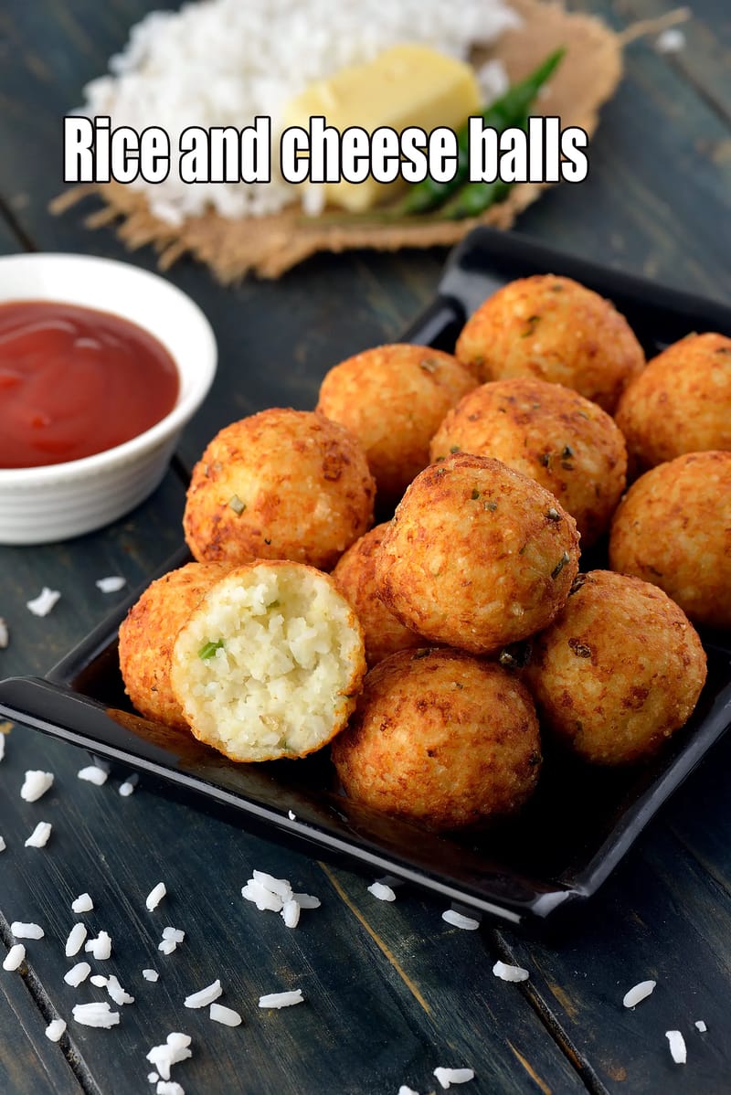 Rice and cheese balls recipe | cheesy masala rice balls | l | Tarla Dalal