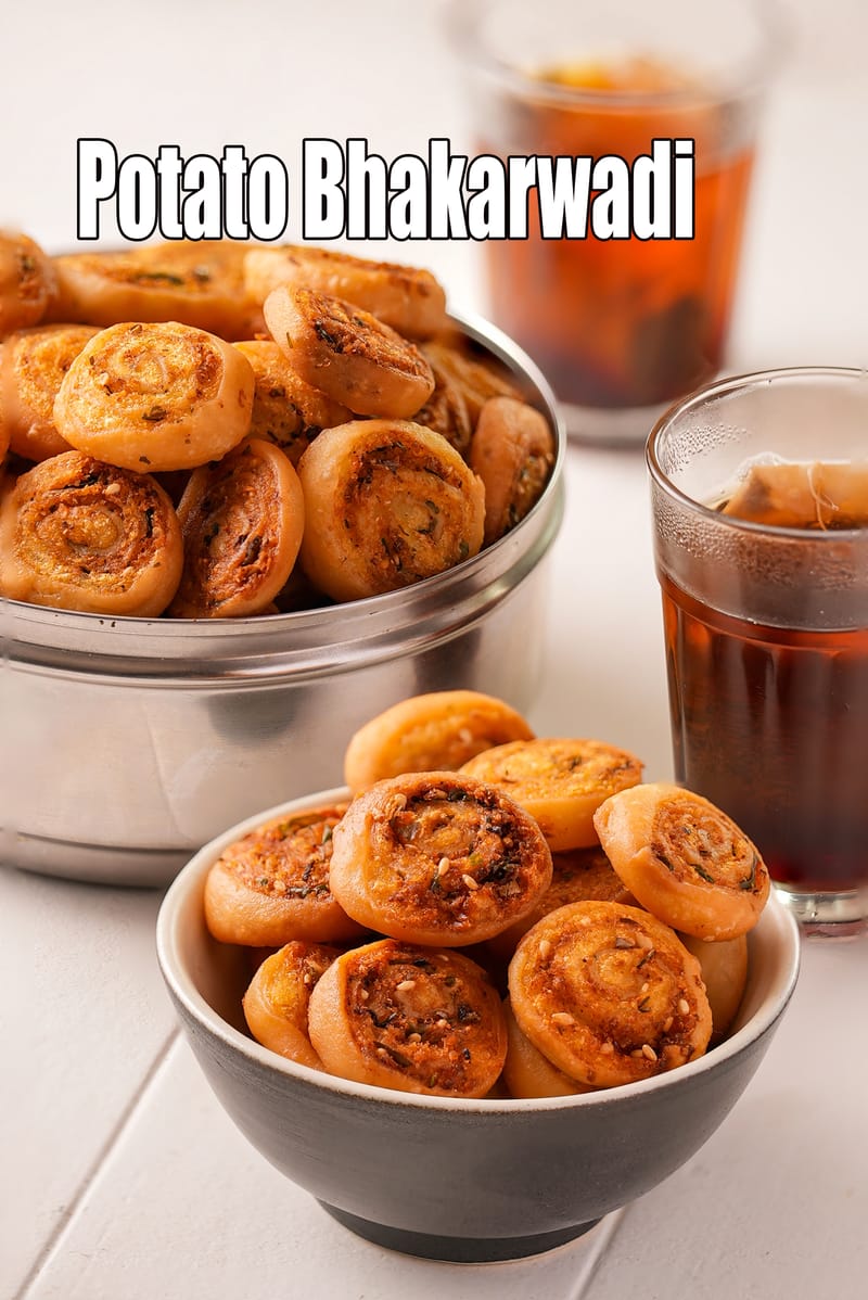 Potato Bhakarwadi |  Maharashtrian Bhakarwadi |  Aloo Bhakarwadi | | Tarla Dalal