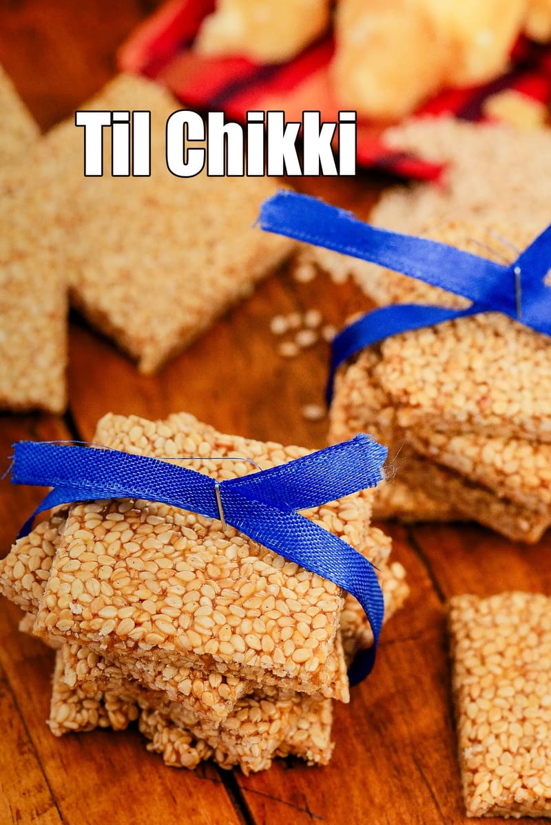 Til Chikki Recipe (Til Gur Ki Chikki) | Tarla Dalal
