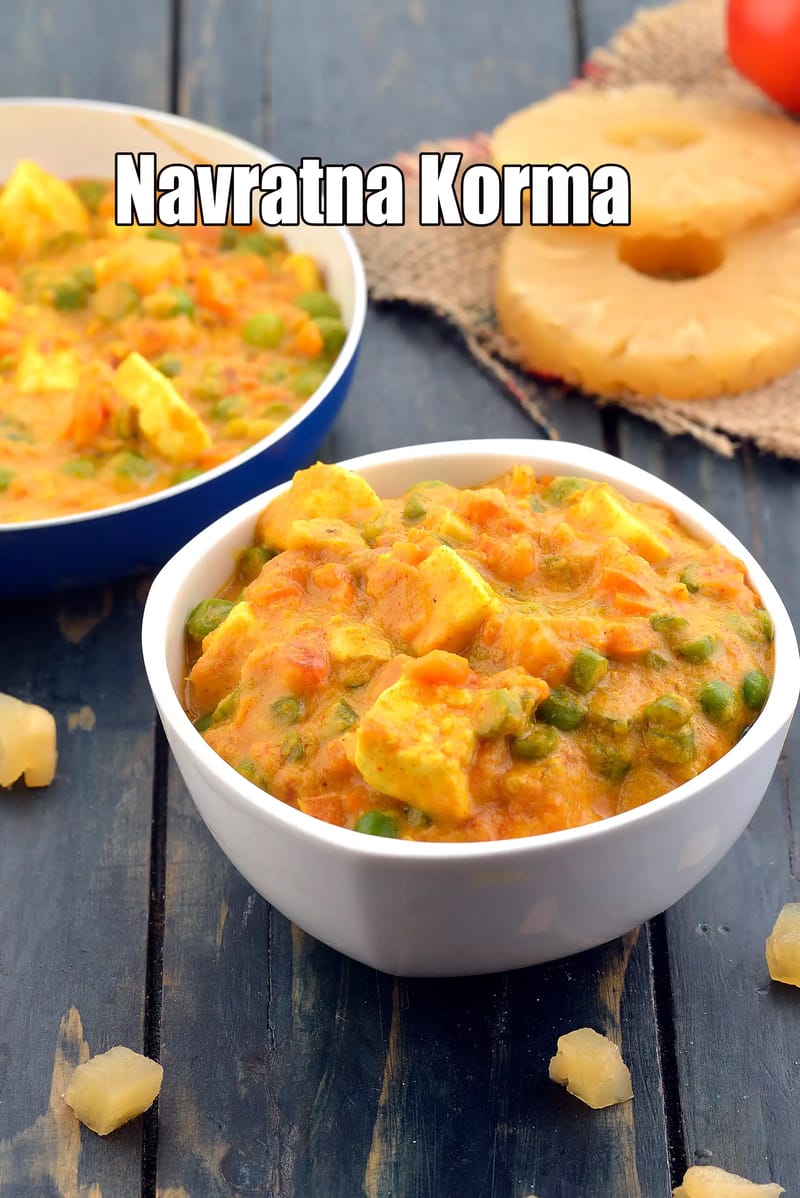 Navratna Korma, Veg Navratan Korma | Tarla Dalal