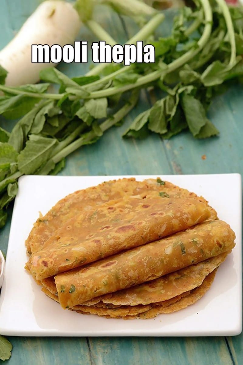 Mooli thepla recipe | Gujarati mooli na thepla | healthy radish thepla | mooli paratha | | Tarla Dalal
