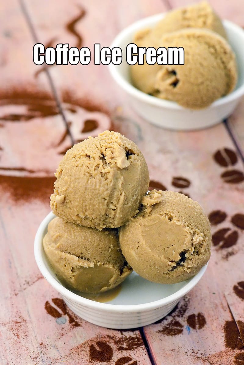 Coffee Ice Cream | Tarla Dalal