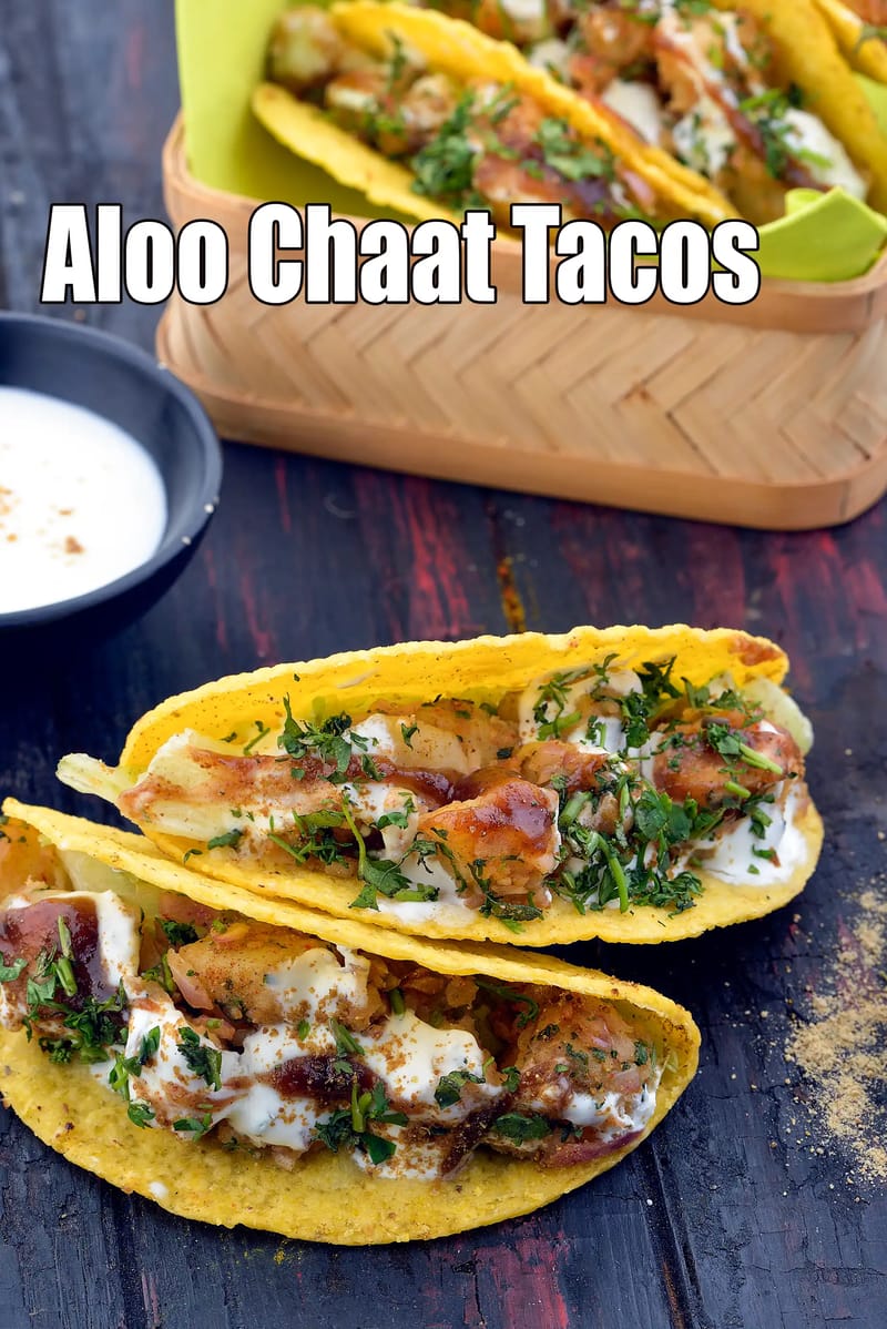 Aloo Chaat Tacos | Tarla Dalal