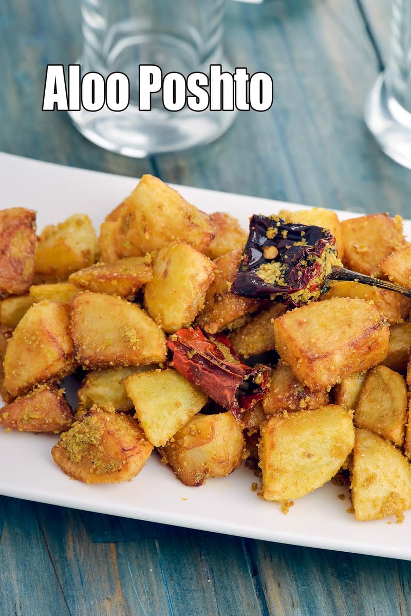 Aloo Poshto recipe | Bengali Poppy Seed Potatoes | Potatoes with Poppy Seeds | | Tarla Dalal