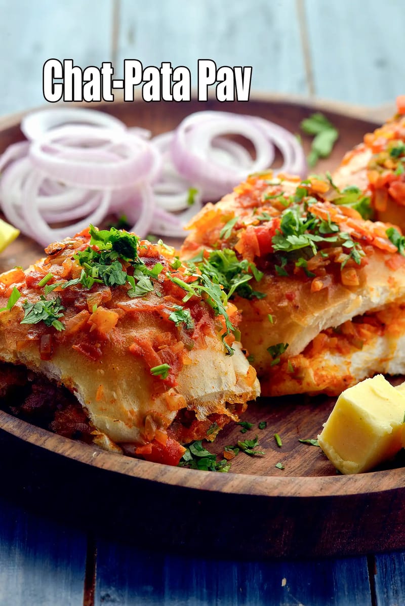 Chat-Pata Pav recipe | Chatpata masala pav |  Indian spicy bread | | Tarla Dalal
