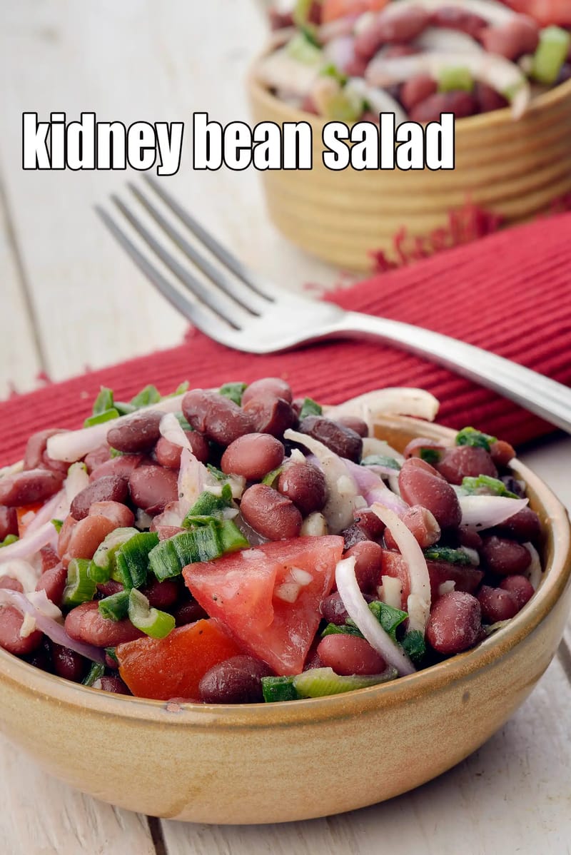 Kidney bean salad recipe | Mexican bean salad | Indian kidney bean salad | | Tarla Dalal
