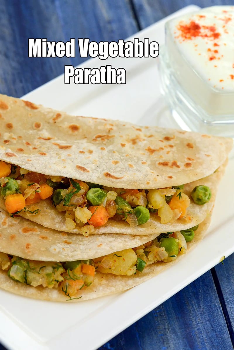 Mixed Vegetable Paratha recipe | Vegetable paratha |  sabzi paratha | | Tarla Dalal