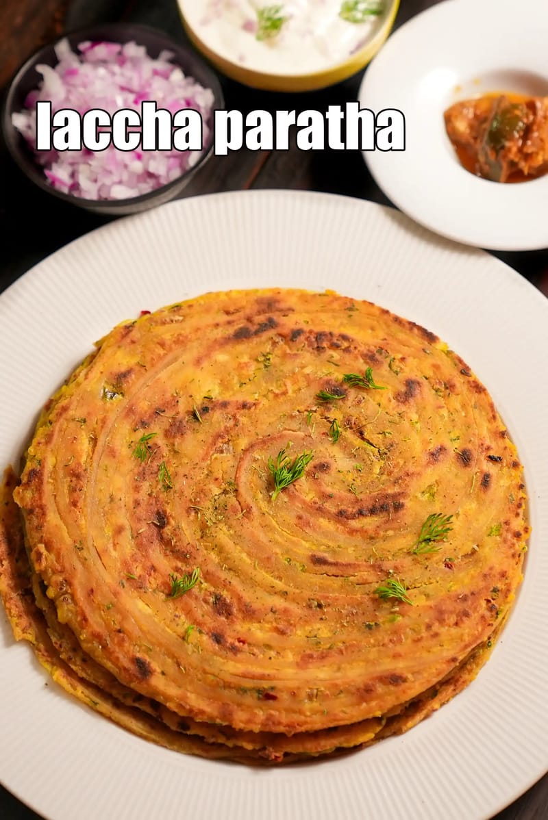 Laccha paratha recipe | Punjabi lachedar paratha | Indian layered paratha | | Tarla Dalal