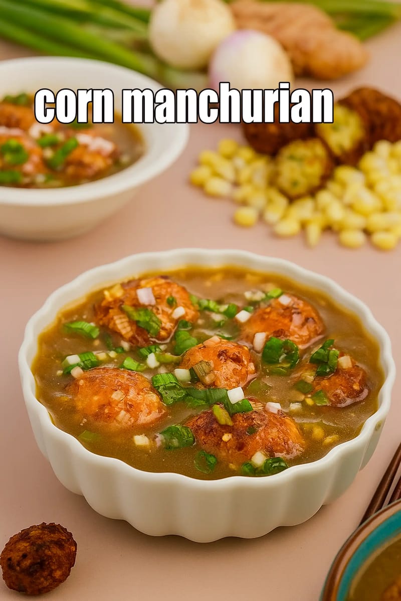 Corn manchurian recipe | sweet corn manchurian | restaurant style corn manchurian gravy | | Tarla Dalal