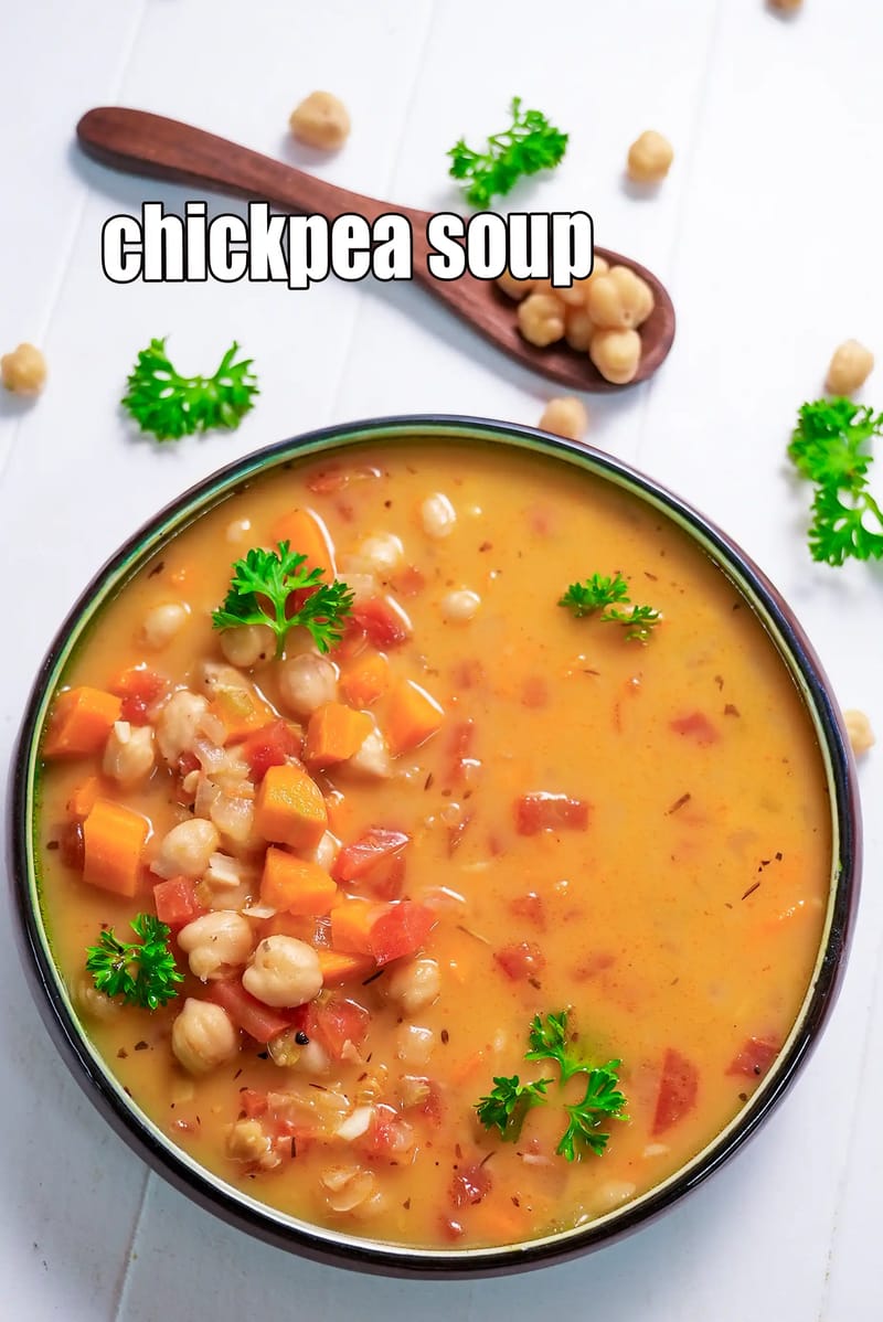 Chickpea soup recipe | healthy chickpea soup | Indian kabuli chana soup | | Tarla Dalal