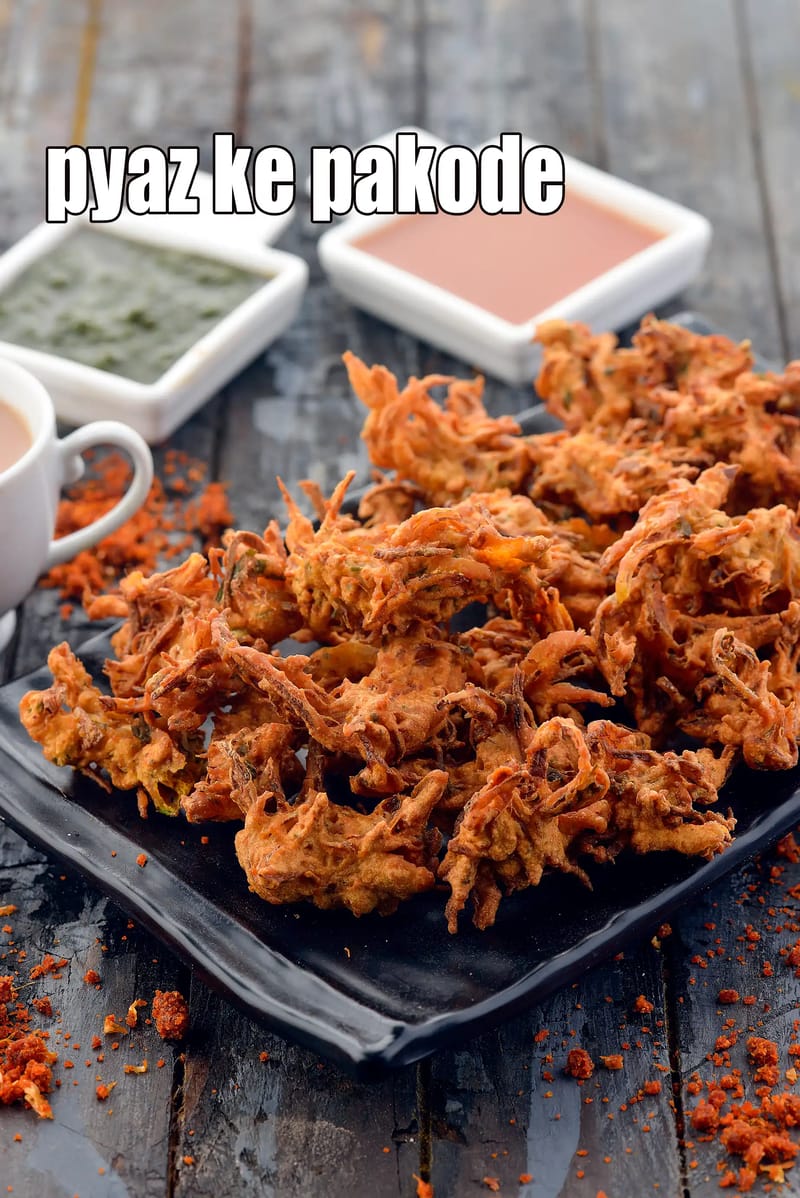 Pyaz Ke Pakode Recipe (Kanda Bhaji) | Tarla Dalal