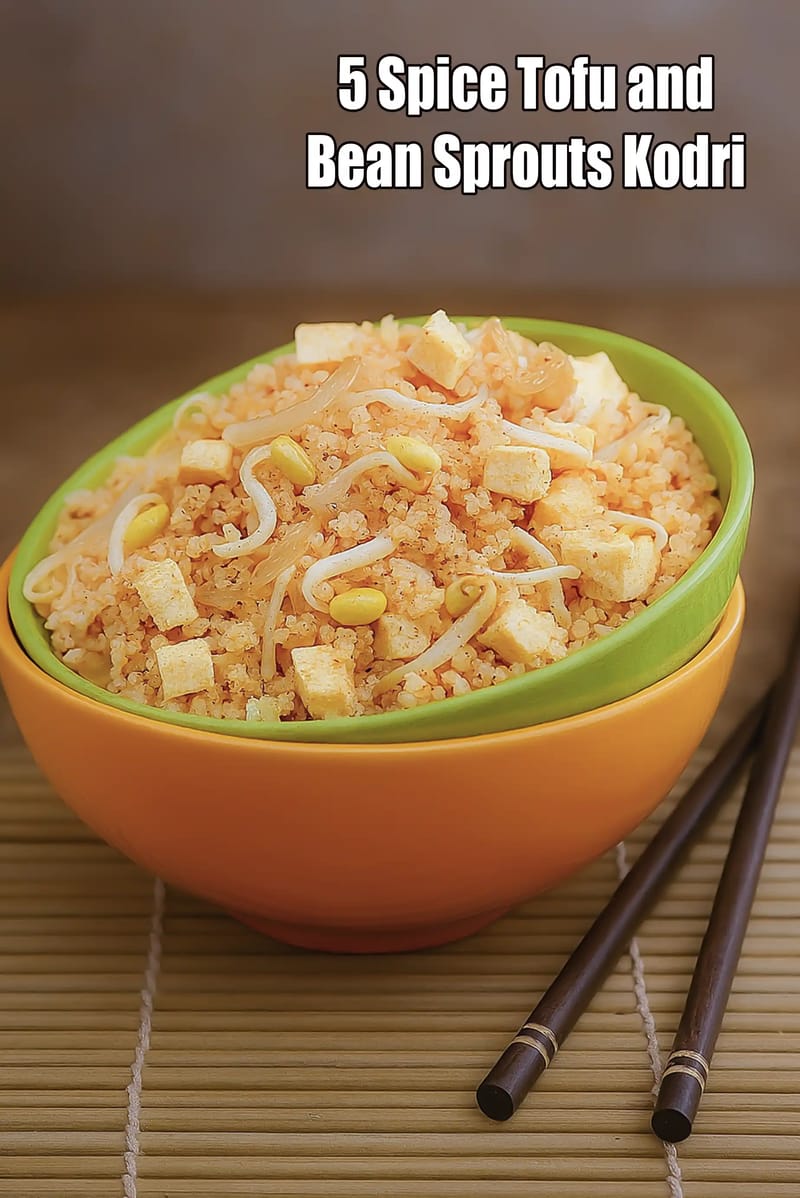 5 Spice Tofu and Bean Sprouts Kodri ( Diabetic Recipe ) | Tarla Dalal